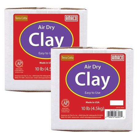 AMERICAN ART CLAY CO American Art Clay AMA46301A-2 Terra Cotta Air Dry Clay - 2 Each AMA46301A-2